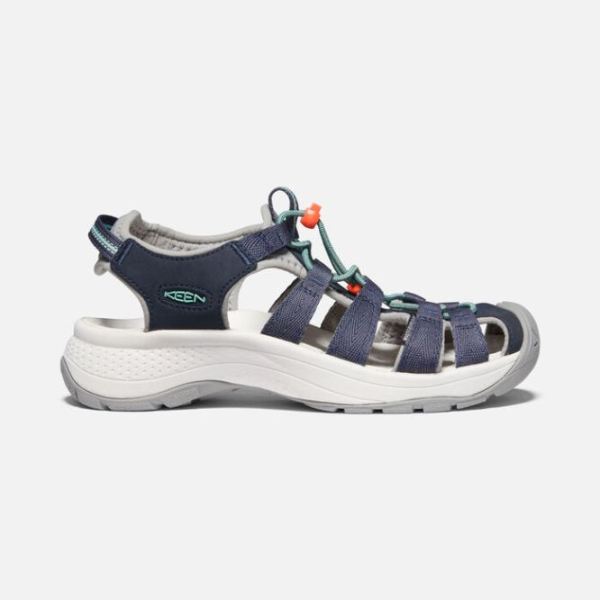 Keen Shoes | Women's Astoria West Sandal-Navy/Beveled Glass