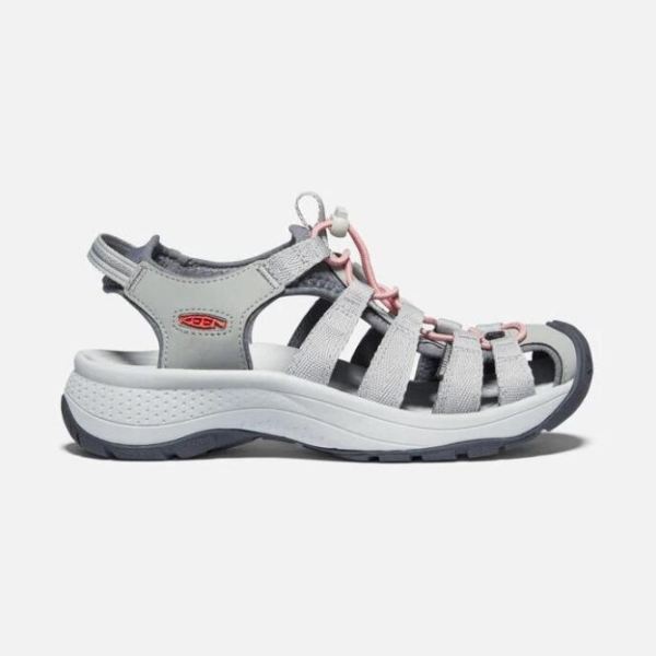 Keen Shoes | Women's Astoria West Sandal-Grey/Coral