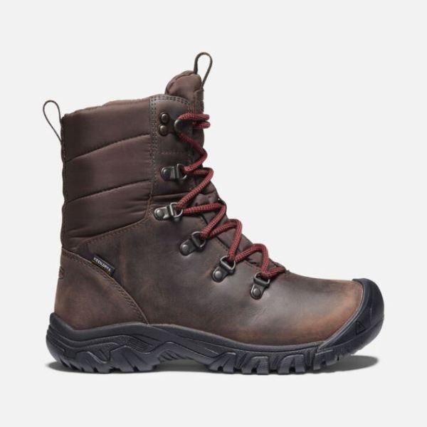 Keen Shoes | Women's Greta Waterproof Boot-Chestnut/Mulch