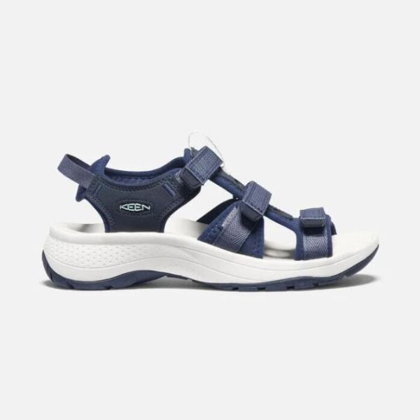 Keen Shoes | Women's Astoria West Open-Toe Sandal-Blue Nights/Black Iris