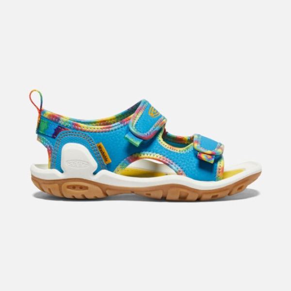 Keen Shoes | Big Kids' Knotch Creek Open-Toe Sandal-Tie Dye/Vivid Blue