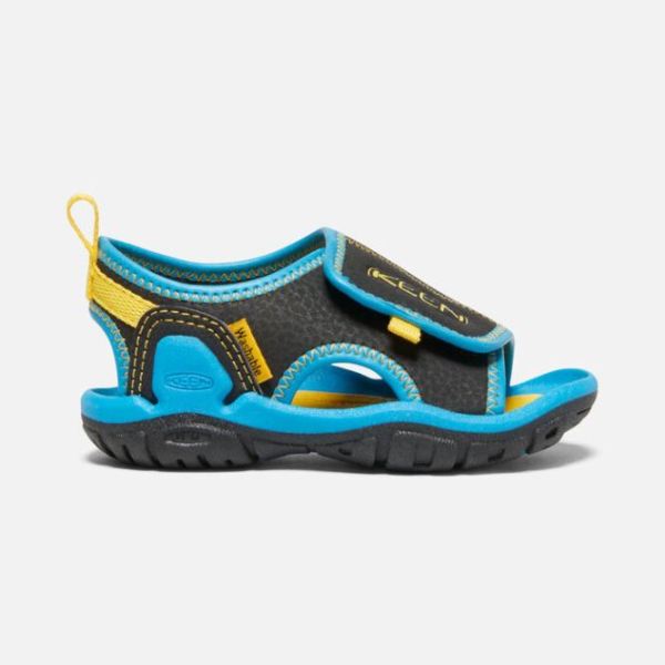 Keen Shoes | Toddlers' Knotch River Open-Toe Sandal-Black/Vivid Blue
