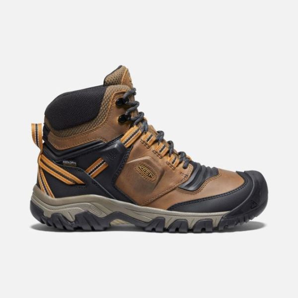 Keen Shoes | Men's Ridge Flex Waterproof Boot-Bison/Golden Brown