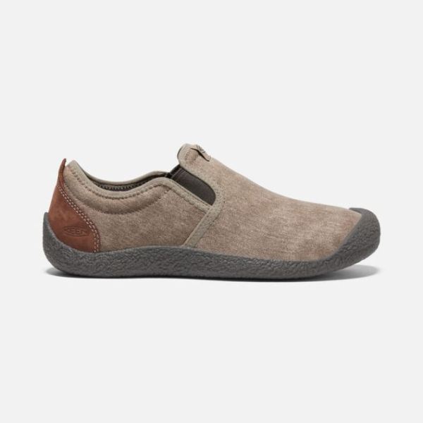 Keen Shoes | Men's Howser Canvas Slip-On-Timberwolf/Bison