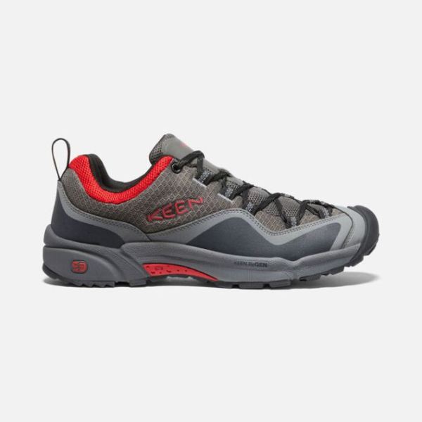 Keen Shoes | Men's Wasatch Crest Vent-Steel Grey/Red Carpet