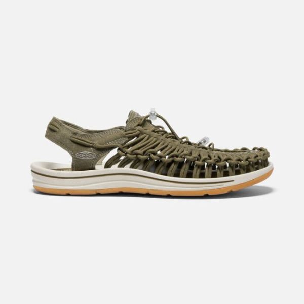 Keen Shoes | Men's UNEEK Canvas-Military Olive/Timberwolf