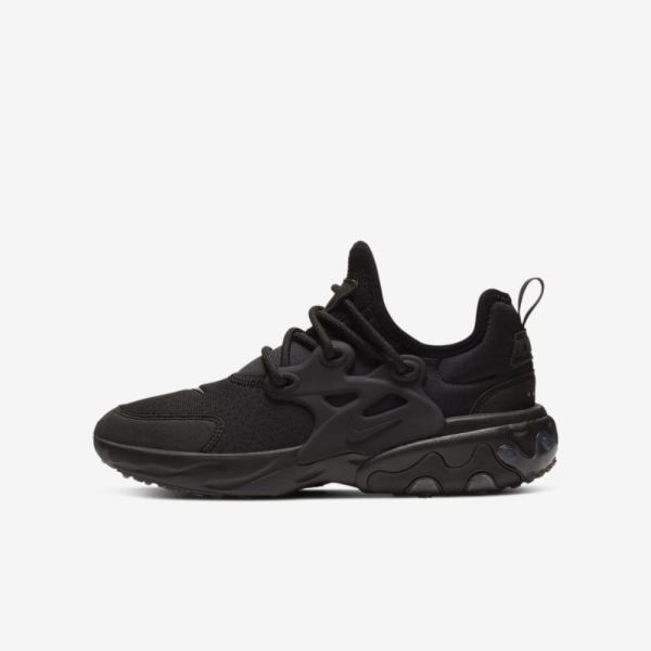 Kids Nike React Presto | Black / Black / Black