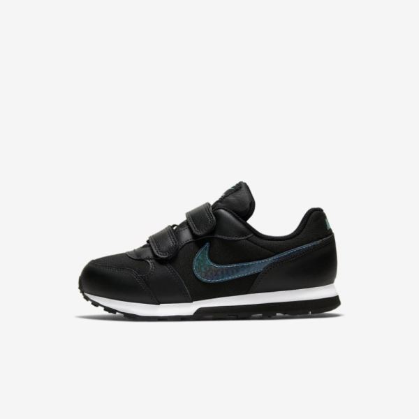 Kids Nike MD Runner 2 | Black / Anthracite / Aurora / Blue Hero