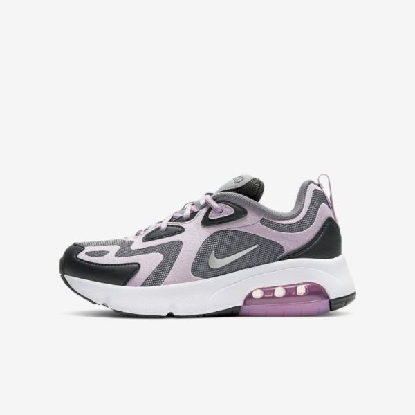 Kids Nike Air Max 200 | Off Noir / Smoke Grey / White / Iced Lilac