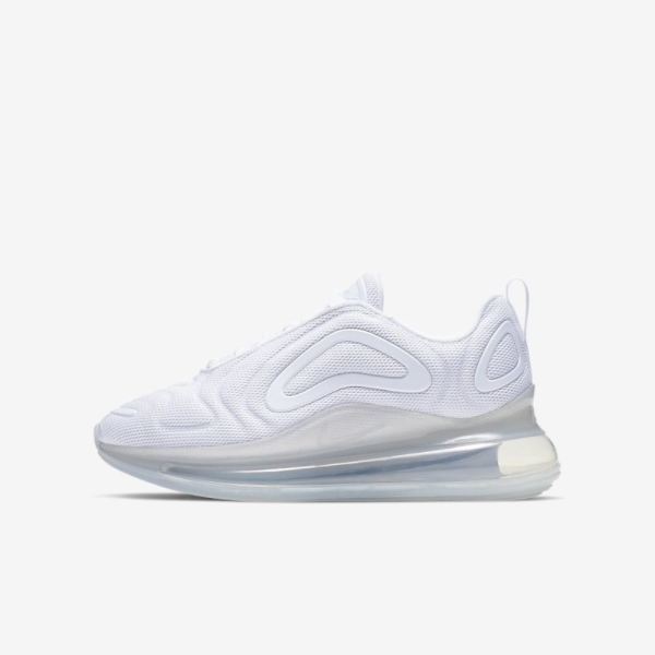 Kids Nike Air Max 720 | White / Metallic Platinum / Pure Platinum / White