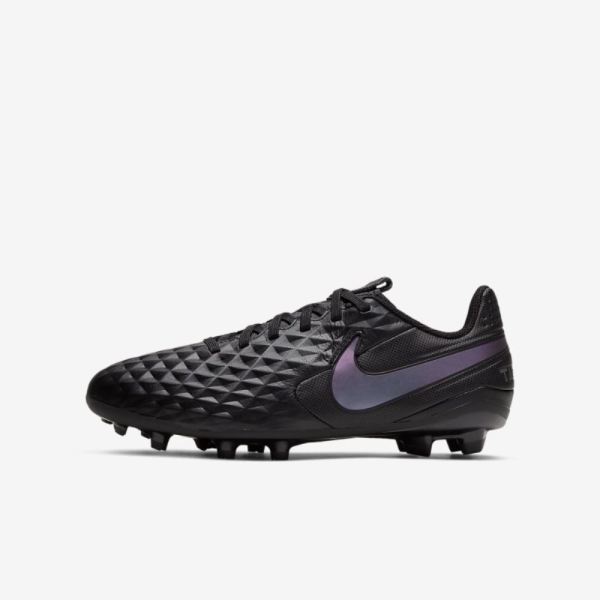 Kids Nike Jr. Tiempo Legend 8 Academy MG | Black / Black