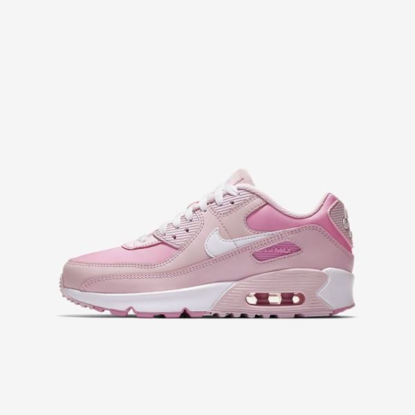 Kids Nike Air Max 90 | Pink Foam / Pink Rise / White