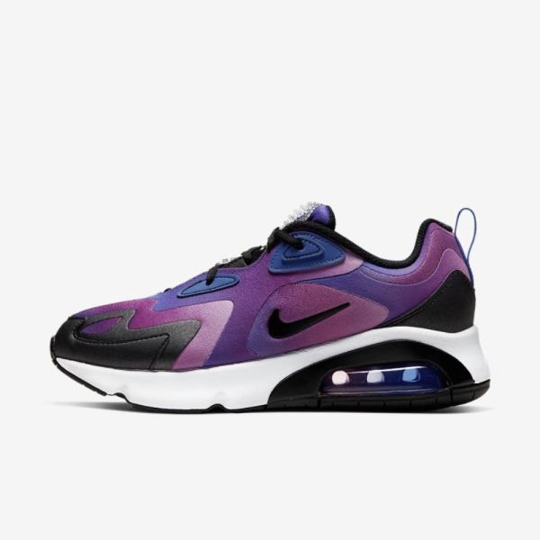 Kids Nike Air Max 200 SE | Hyper Blue / Vivid Purple / Magic Flamingo / White