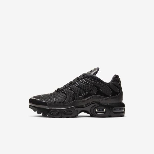 Kids Nike Air Max Plus | Black / Black / Black