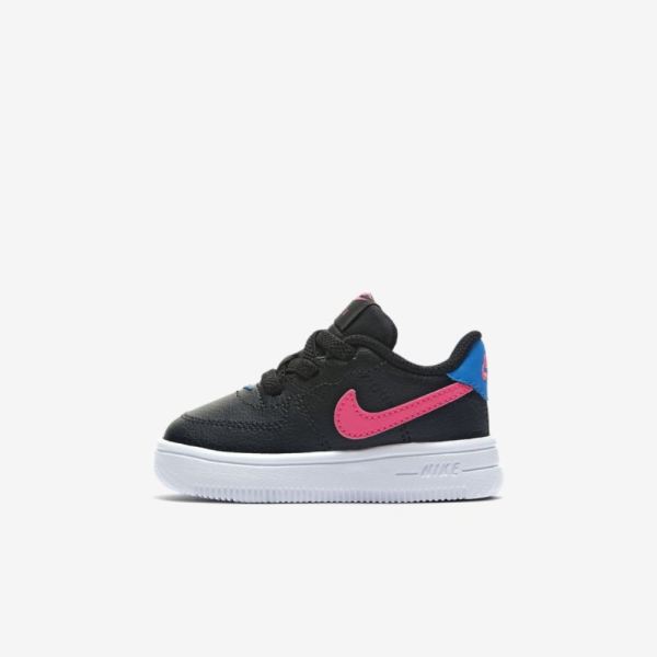 Kids Nike Force 1 '18 | Black / Photo Blue / White / Pink Blast