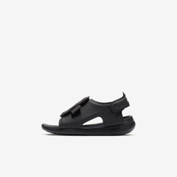 Kids Nike Sunray Adjust 5 | Black / White