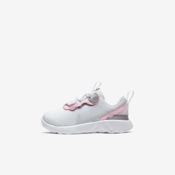 Kids Nike 55 | White / Pink / Light Smoke Grey / Pure Platinum