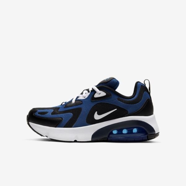 Kids Nike Air Max 200 | Team Royal / Black / White