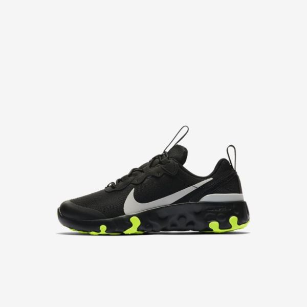 Kids Nike Renew 55 | Black / Volt / Iron Grey / Light Smoke Grey