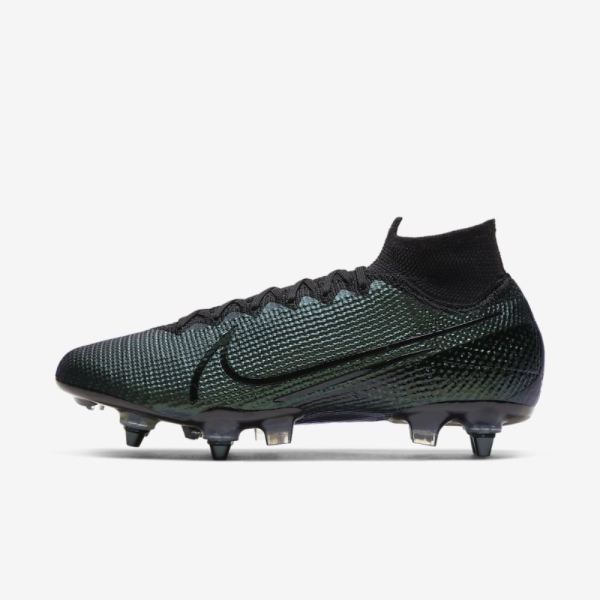 Nike Mercurial Superfly 7 Elite SG-PRO Anti-Clog Traction | Black / Black