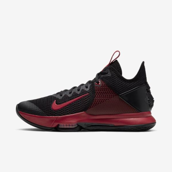 LeBron Witness 4 | Black / Bright Crimson / Gym Red