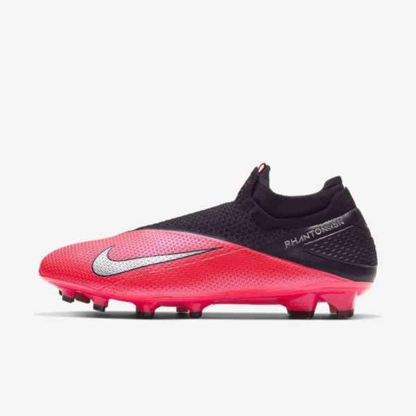 Nike Phantom Vision 2 Elite Dynamic Fit FG | Laser Crimson / Black / Metallic Silver