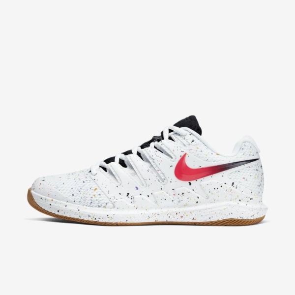 NikeCourt Air Zoom Vapor X | White / Oracle Aqua / Off Noir / Laser Crimson