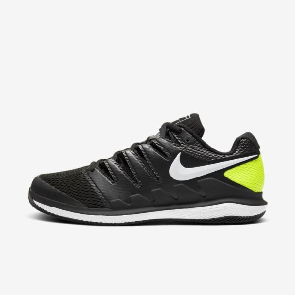 NikeCourt Air Zoom Vapor X | Black / Volt / White