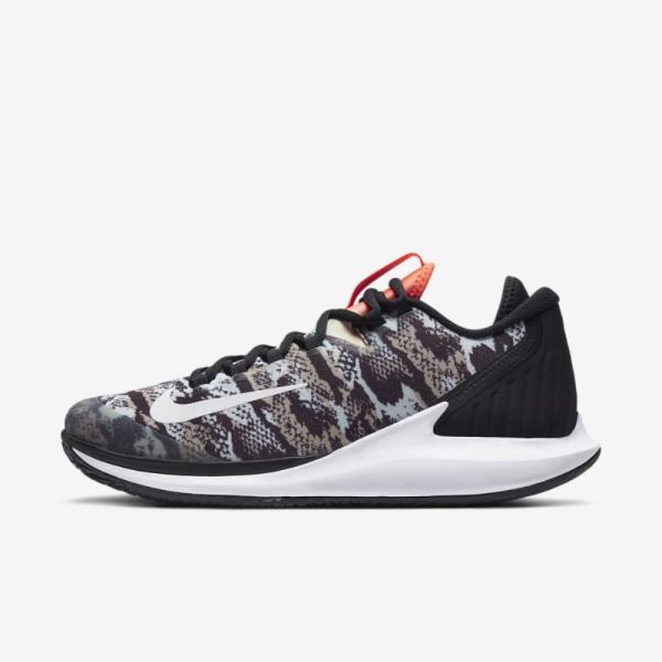 NikeCourt Air Zoom Zero | Photon Dust / Black / Hyper Crimson / White