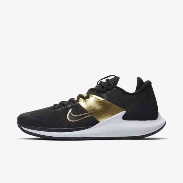 NikeCourt Air Zoom Zero | Black / Metallic Gold / White / Black