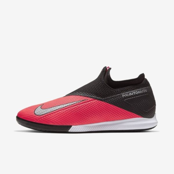 Nike Phantom Vision 2 Academy Dynamic Fit IC | Laser Crimson / Black / Metallic Silver