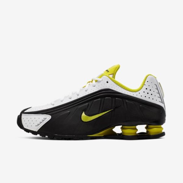 Nike Shox R4 | Black / White / Dynamic Yellow