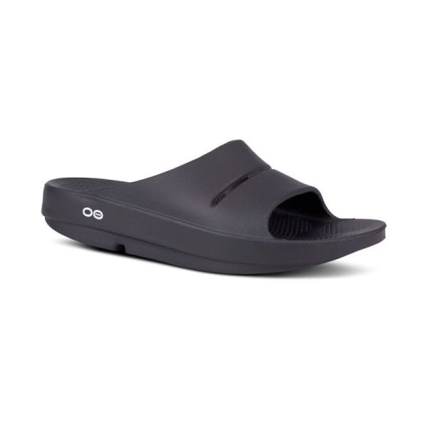 OOFOS SHOES MEN'S OOAHH SLIDE SANDAL - BLACK