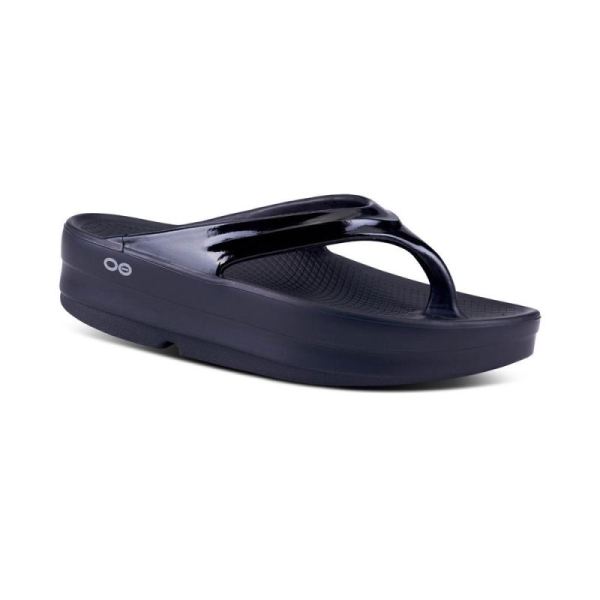 OOFOS SHOES WOMEN'S OOMEGA OOLALA SANDAL - BLACK