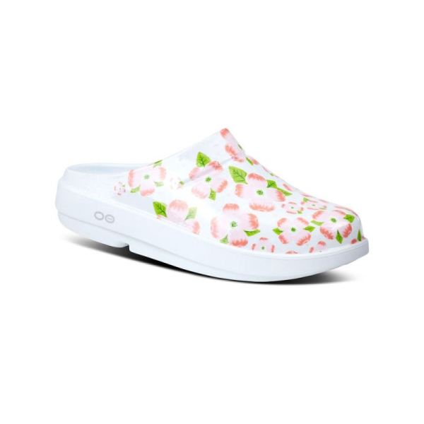 OOFOS SHOES WOMEN'S OOCLOOG LIMITED EDITION CLOG - CHERRY BLOSSOM