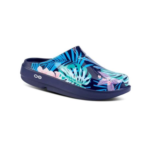 OOFOS SHOES WOMEN'S OOCLOOG LIMITED EDITION CLOG - HAWAIIAN FLORA