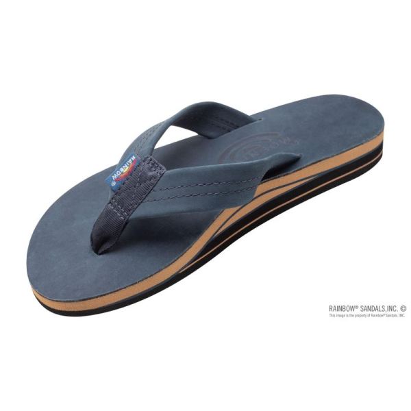 Rainbow | Women's Limited Edition 1" Wide Strap - Double Layer Arch Custom Colors-Navy