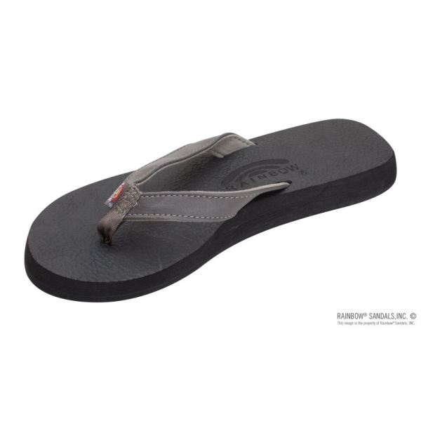 Rainbow | Women's The Cottons - Soft Rubber Top Sole Tapered Strap-Grey