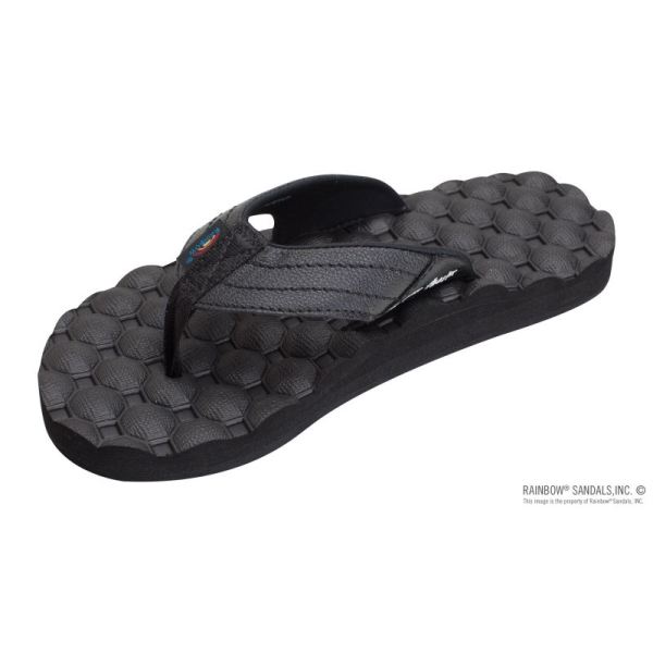 Rainbow | Men's Holoholo - Gerry Lopez Dynamic Density Rubber Signature Sandal-Black