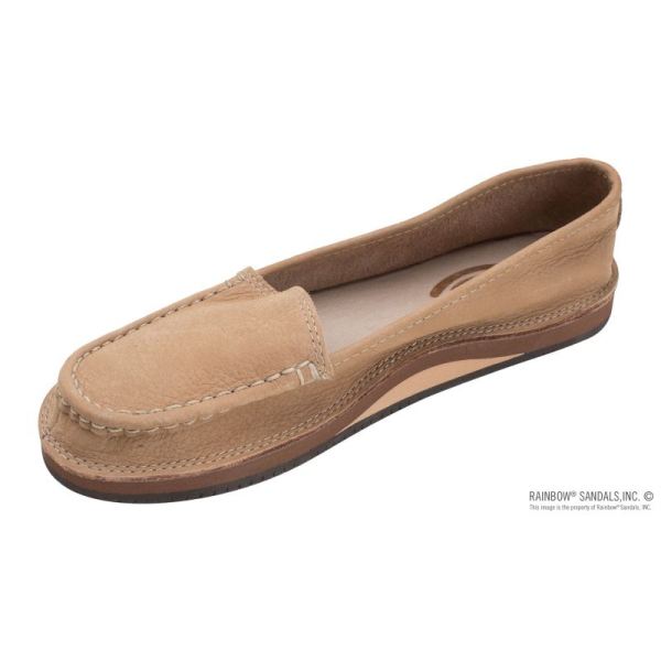 Rainbow | Women's Comfort Classics - Premier Leather Slip On Loafer-Sierra Brown