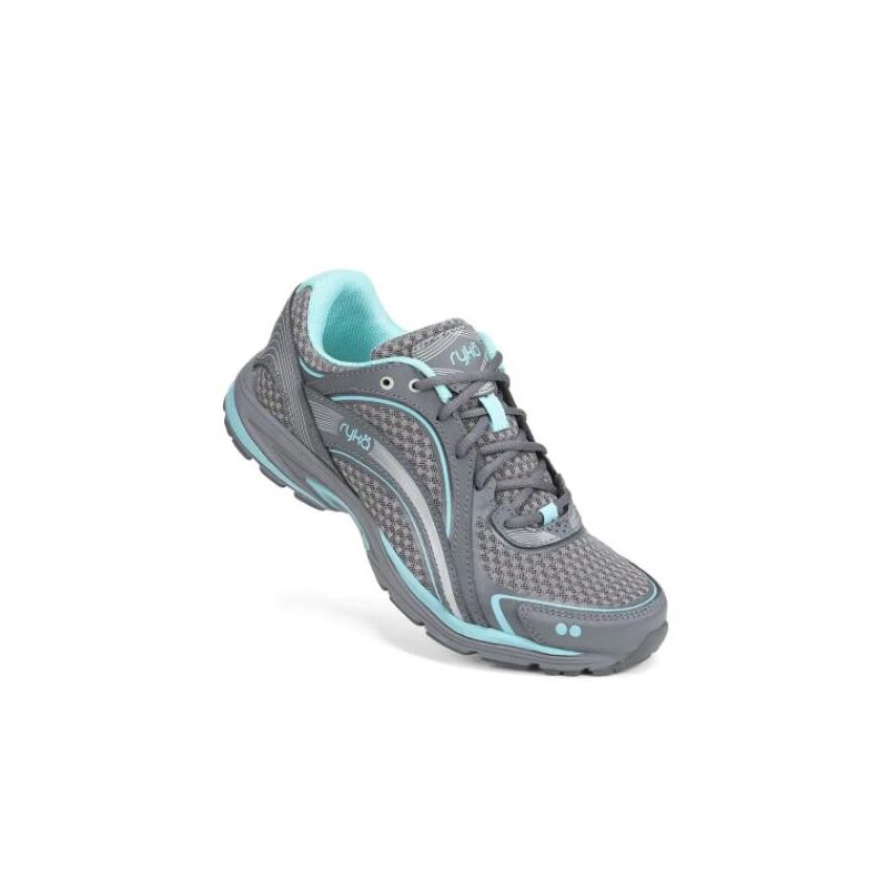 Ryka | Sky Walk Walking Shoe-Grey/Aqua