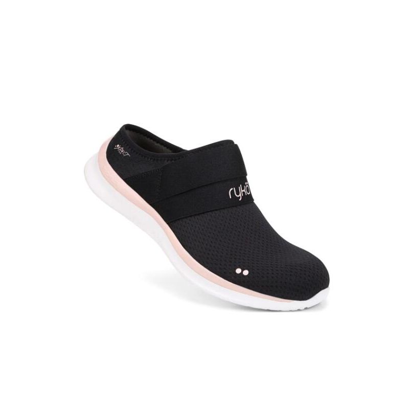 Ryka | Laid Back Mule Sneaker-Black Fabric