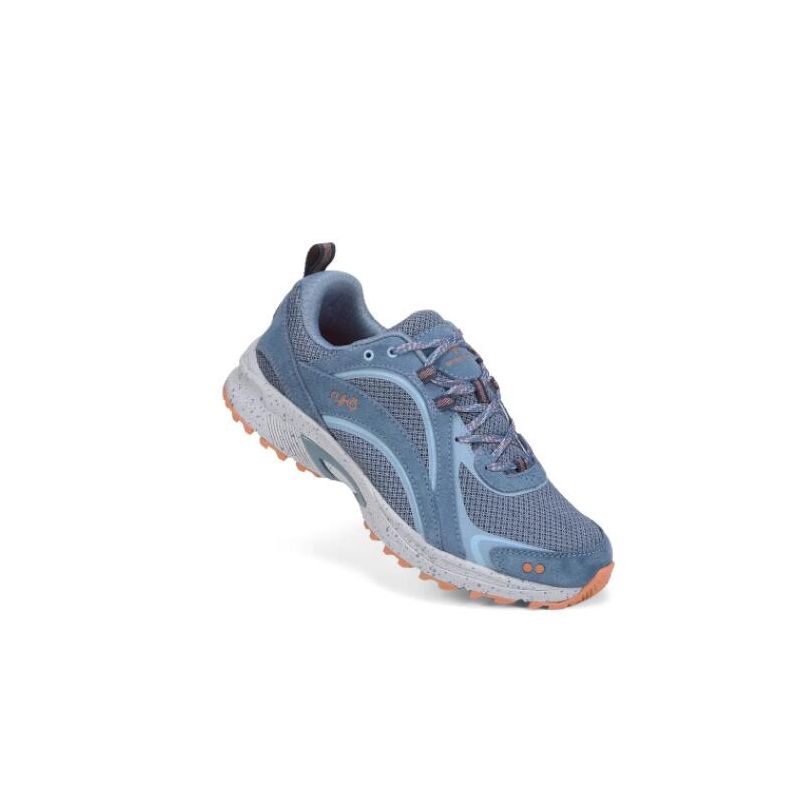 Ryka | Sky Walk Trail Walking Shoe-Atlantic Blue Leather