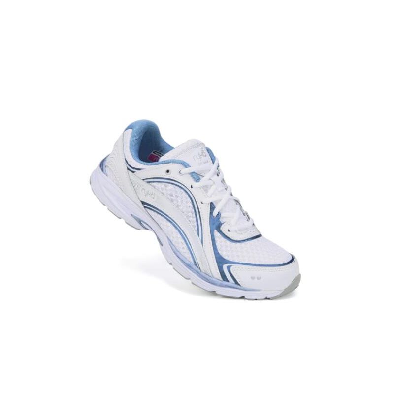 Ryka | Sky Walk Walking Shoe-White/Blue/Silver