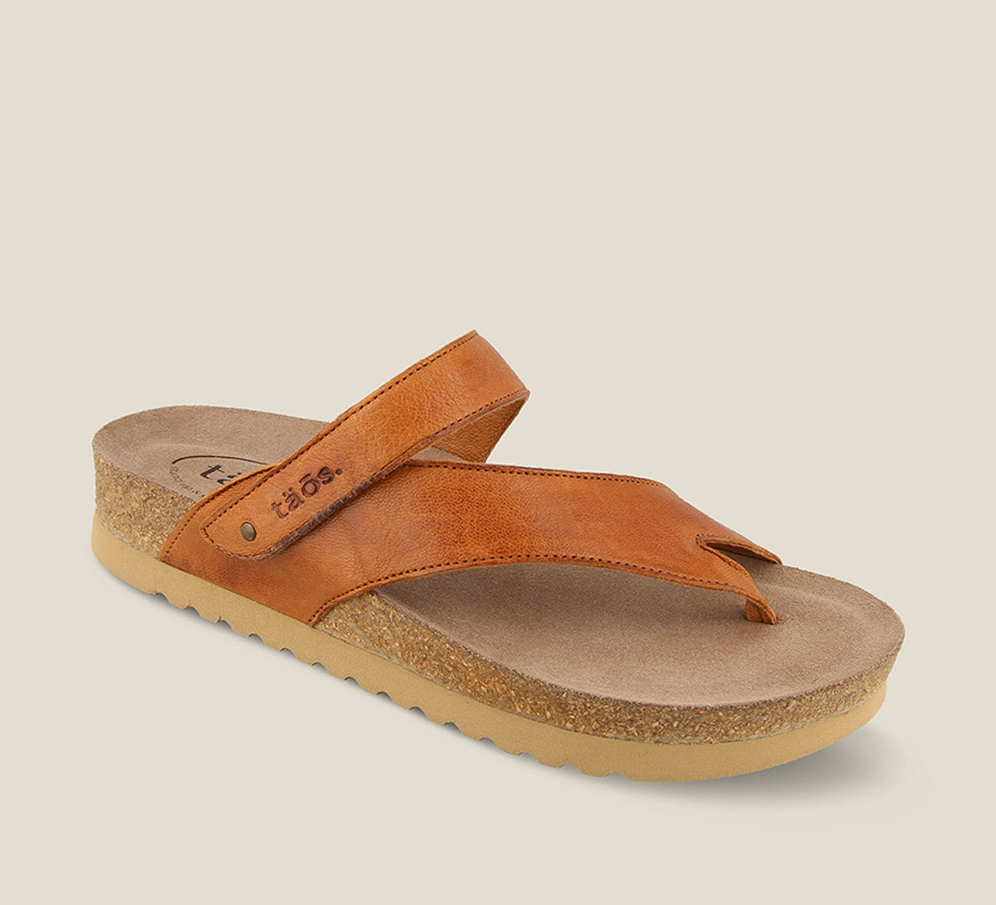 Taos Sandals Women's Lola-Cognac Leather | Free Shipping