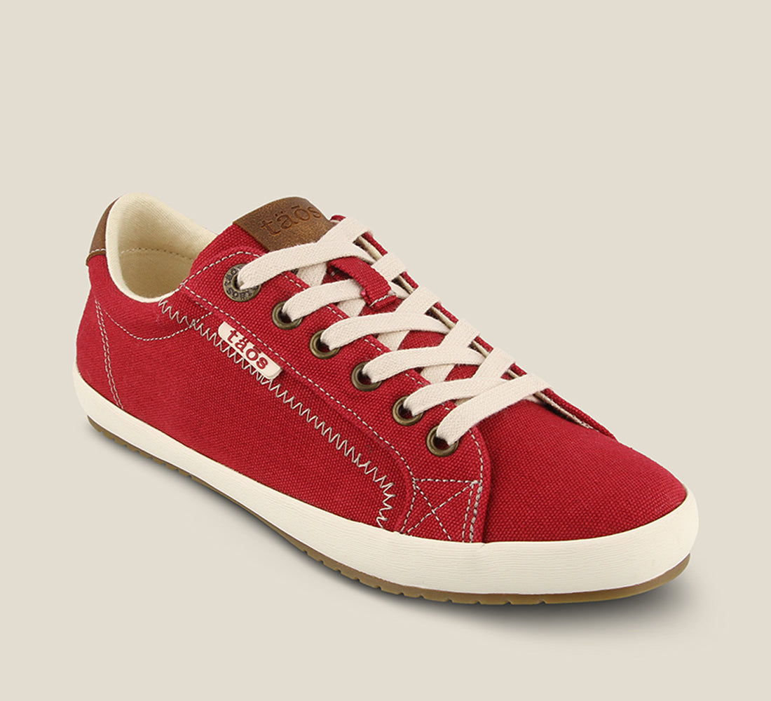 Taos Sneakers Women's Star Burst-Red/Tan | Free Shipping