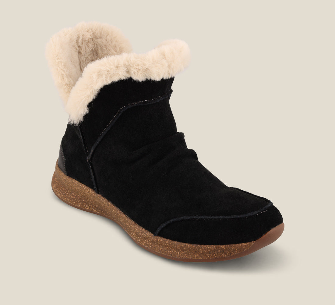 Taos Boots Women's Future Mid-Black Suede | Free Shipping