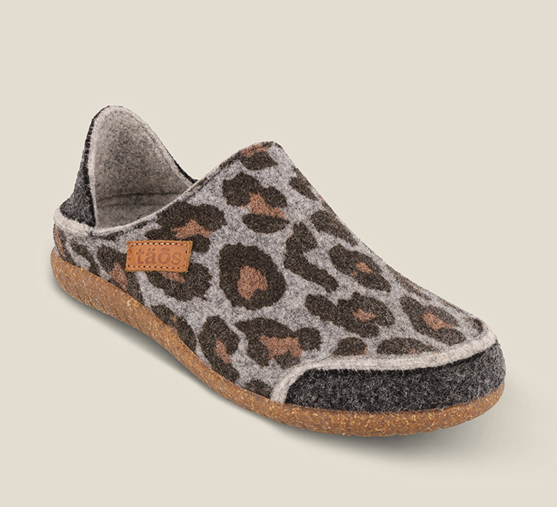 Taos Wool Women's Convertawool-Charcoal Leopard Wool | Free Shipping