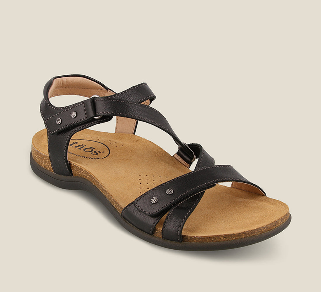 Taos Sandals Women's Grand Z-Black | Free Shipping