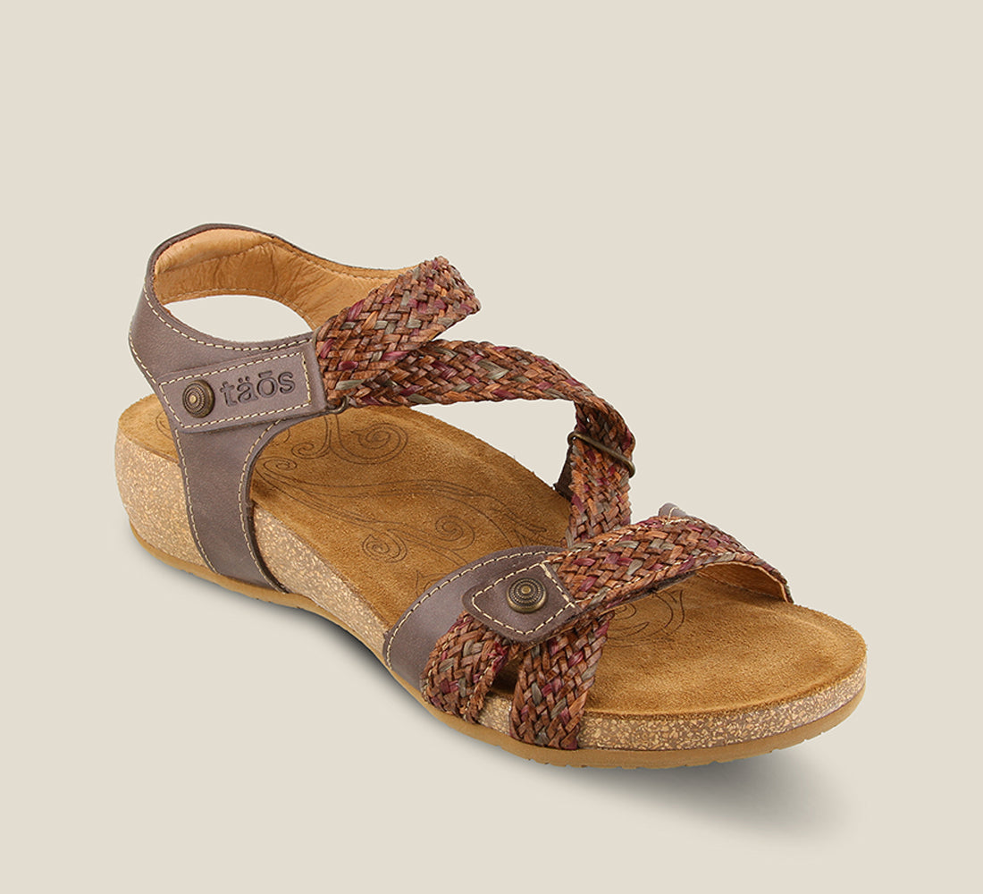 Taos Sandals Women's Trulie-Dark Brown Multi | Free Shipping